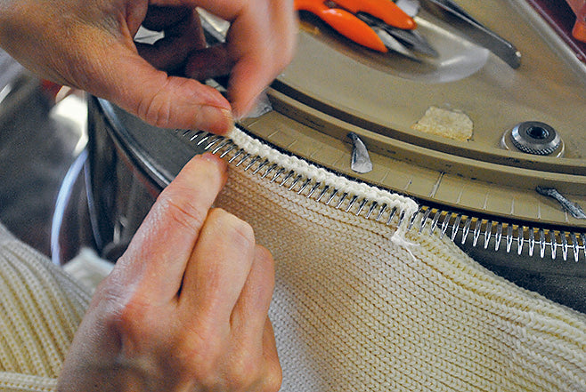 Garments being linked